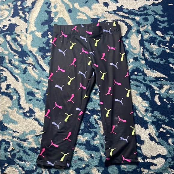 Puma Other - Puma Kids' Leggings with Neon Logo Accents